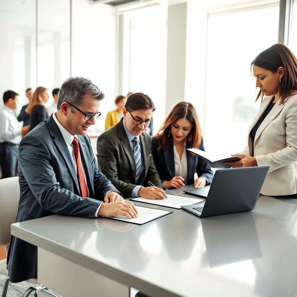 Firma de escritura inmobiliaria