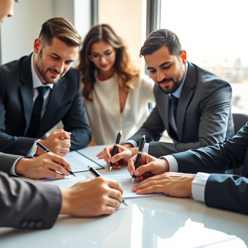 Firma de escritura inmobiliaria